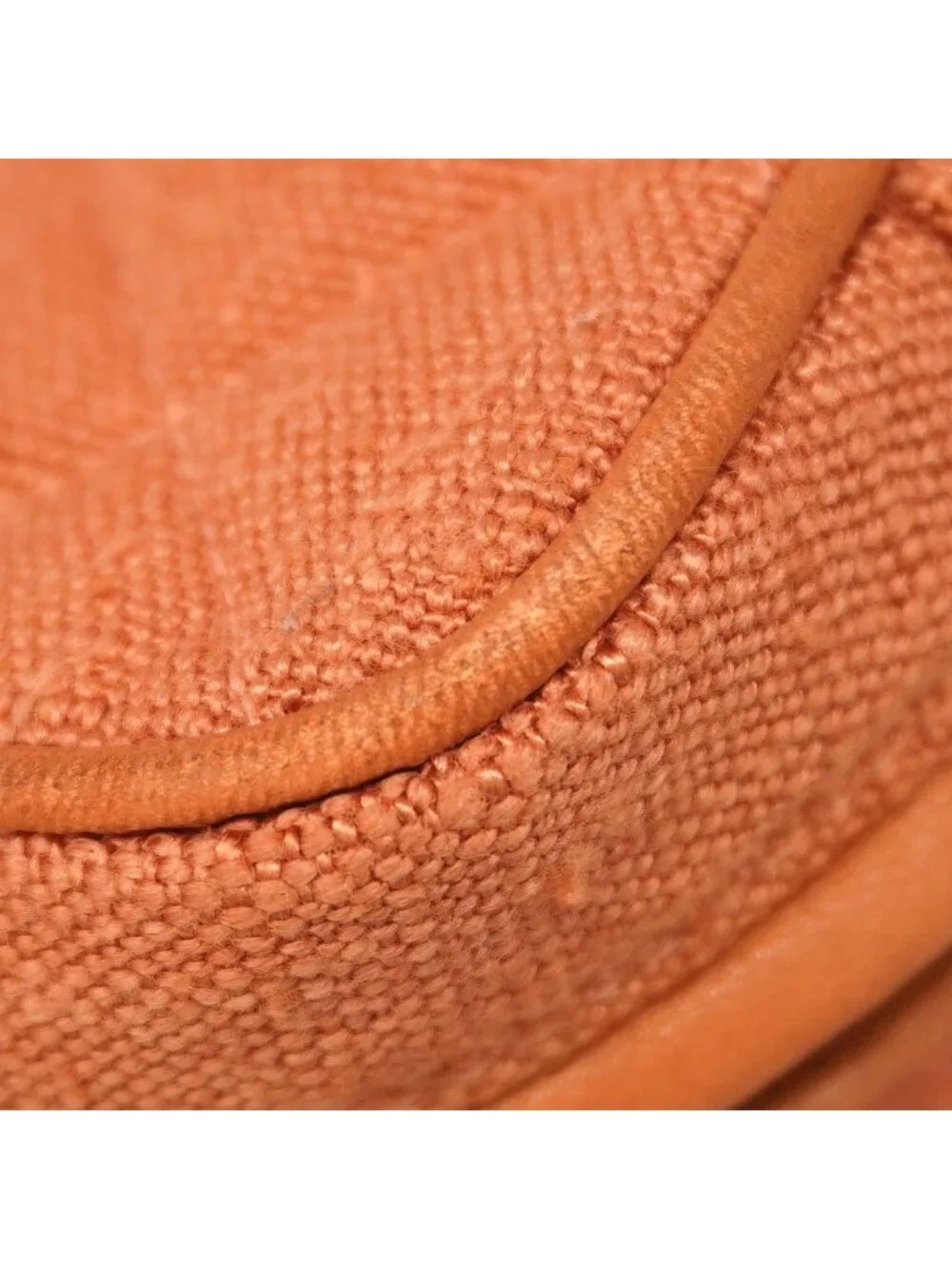 Chanel Shoulder Bag Quilted Canvas Salmon Pink Gold